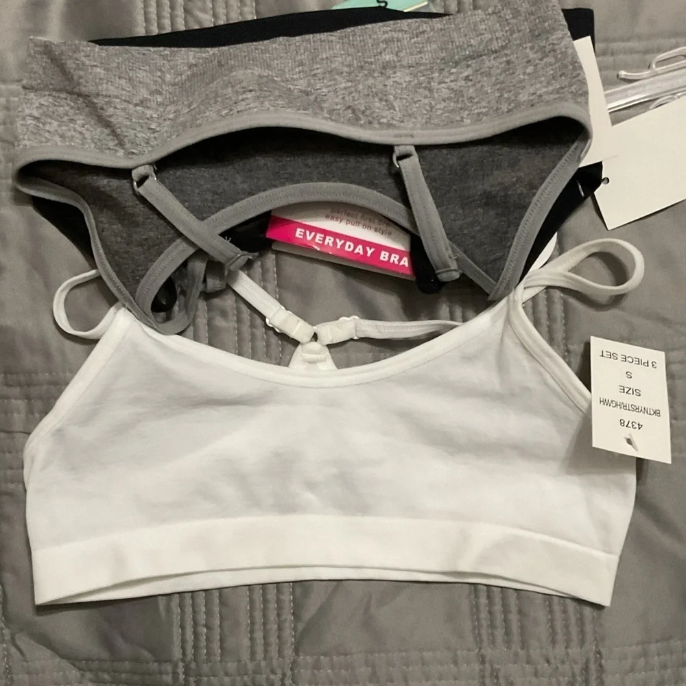 Maidenform Big Girls 3-pc. Bralette NWT Size Small